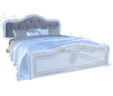 Ліжко Луїза Люкс 180 з підйомним механізмом білий глянець Миро-Марк