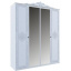 Шкаф Луиза 4Д с зеркалом белый глянец Миро-Марк Киев