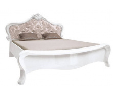 Ліжко Прованс 160 м`яка спинка білий глянець без каркаса Миро-Марк
