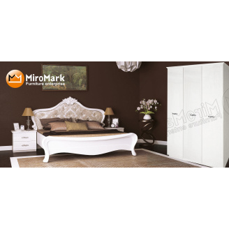Спальня Прованс 3Д белый глянец Миро-Марк