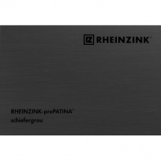 Фальцевый лист Rheinzink Schiefergrau из цинк-титана 0,7х1000 мм