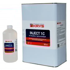 KRYS INJECT 1C - 1-компонентна поліуретанова ін'єкційна піна Комплект 10 кг + 1 л Розширення в 40 разів