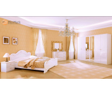 Спальня Футура 6Д белый глянец Миро-Марк