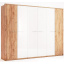 шкаф Ники 6Д дуб крафт + белый глянец комбинированные двери без зеркал Миро-Марк Киев