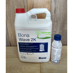 Двокомпонентний поліуретановий лак на водній основі Bona Wave 5 л Київ