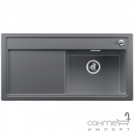 Гранитная мойка с сушкой Blanco Zenar XL 6S-F 523884 правая антрацит