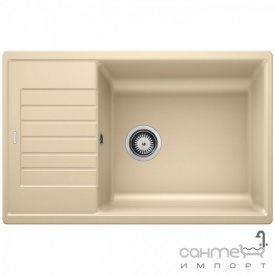 Гранитная кухонная мойка с сушкой Blanco Zia XL 6S Compact Silgranit 523280 серый беж