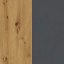 Комод Б`янко вітрина 3Д дуб Артізан + графіт Світ меблів Кропивницький
