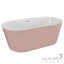 Окремостояча акрилова ванна Polimat Uzo 160x80 00438 біла/рожева Черкаси