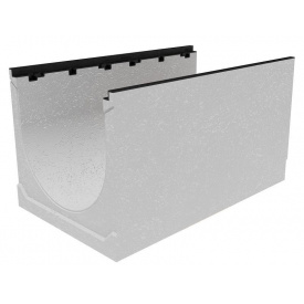 Лоток водоотводный SUPER ЛВ-20.30.30 бетонный с решеткой щелевой чугунной (комплект)