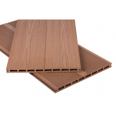 Терасна дошка двостороння ДПК POLYMER&WOOD PREMIUM Мербау штучна дерево-полімерна композитна дошка для тераси, балкона, вулиці помаранчева