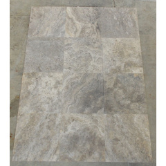 Травертин Silver Filled&Honed Premium 1,2x40,6x40,6 см Запоріжжя