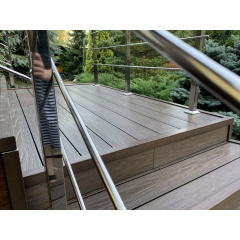 Террасная доска двухсторонняя ДПК Легро LEGRO ULTRA NATURALE WALNUT дерево-полимерная композитная доска искусственная для террасы, коричневых дорожек Киев
