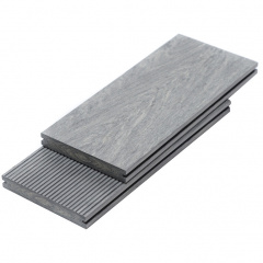 Террасная доска двухсторонняя ДПК Брюгган BRUGGAN MULTICOLOR GRAY дерево-полимерная композитная доска искусственная для террасы и бассейна серая Киев