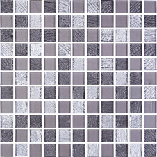 Мозаика стеклянная Kotto Keramika GM 8009 C3 Grey Dark/Grey M/Grey W 300х300 мм