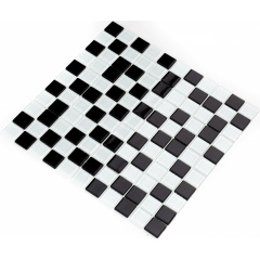 Мозаика стеклянная Kotto Keramika GM 4001 C2 Black/White 300х300 мм Киев