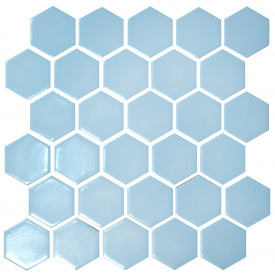 Мозаика керамическая Kotto Keramika H 6026 Hexagon Light Blue 295х295 мм