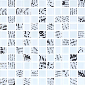 Мозаика стеклянная Kotto Keramika GMP 0425013 С2 Print 12/White Mat 300х300 мм