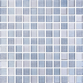 Мозаика стеклянная Kotto Keramika GM 8011 C3 Silver Grey Brocade/Medium Grey/Grey Silver 300х300 мм