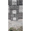 Блок половина декоративний рваний камінь 190х190х90 мм темно-сірий Київ