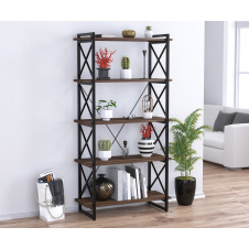Металевий стелаж Скіф-5-920 Loft-Design горіх-модена
