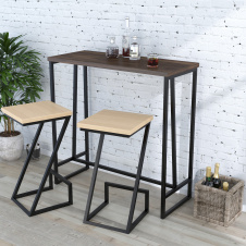 Барний столик BS-110 Loft-design горіх-модена