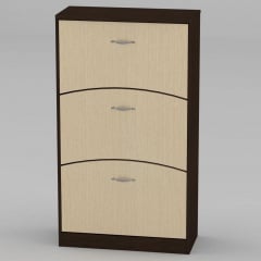 Тумба под обувь Компанит ТО-3Б 700х320х1232 мм венге Курень