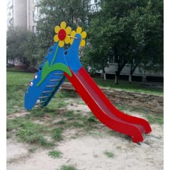 Дитяча гірка-спуск Dali Ромашка-831 вулична для ігрових майданчиків Дніпро