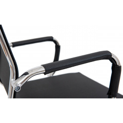 Офісне крісло Richman Кельн-LB хром чорне невисока спинка-сітка Київ