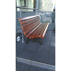 Деревянная скамейка ИГ Парковая 1800х520х740 мм для улицы чугунные ножки Ивано-Франковск