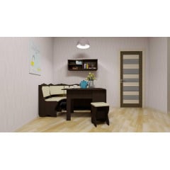 М'який кухонний куточок Компаніт Сирія 1512х1112 мм для обідньої зони з лдсп Ясногородка