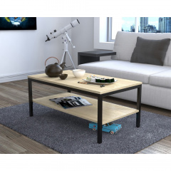 Журнальный столик Loft-Design L-1 прямоугольный 900х500х400 мм венге Ахтырка