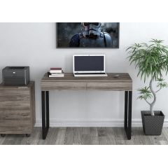 Стіл письмовий-комп'ютерний Loft-Design L-1100х550х750 мм білий на металевих ніжках Одеса