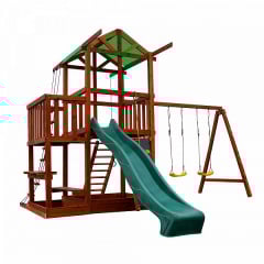 Детская площадка Babyland-5 SportBaby деревянный комплекс уличный домик с горкой качели скалолзка песочница Черкассы