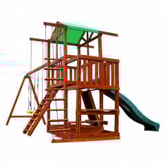 Детская площадка Babyland-5 SportBaby деревянный комплекс уличный домик с горкой качели скалолзка песочница Черкассы