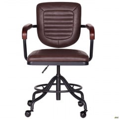 Перукарське крісло Barber коричневе ретро стиль під старовину Коломия