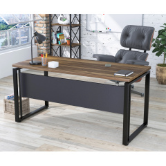 Письмовий стіл Loft-design G-160-32 з царгою прямокутна стільниця 1600х700 мм дуб-борас Сарни