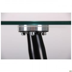 Стол обеденный АМФ Умберто стекло прозрачное ножки-металлические черные для обеденной зоны Ивано-Франковск