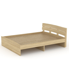 Двоспальне ліжко Компаніт Модерн-140 з двома ящиками і узголів'ям лдсп Дуб-сонома комбі Володарськ-Волинський