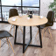 Кухоний стіл Loft-design Бланк D-100 см стільниця дсп горіх-модена Васильків