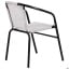 Садовий стілець-крісло AMF Taco чорний-каркас сидіння-сірий меланж для вуличного кафе і саду Київ