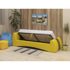 Кровать-диванчик Sentenzo Формула 200 (190)х80 см желтая с подъемным механизма Луцк