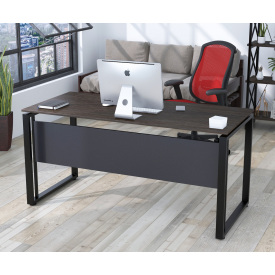 Письмовий стіл Loft-design G-160-16 з царгою прямокутна стільниця 1600х700 мм венге