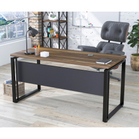 Письмовий стіл Loft-design G-160-32 з царгою стільниці 1600х700 мм горіх-модена