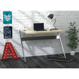 Стіл комп'ютерний N-110 Loft-design лдсп під колір натурального дерева світлий дуб-борас