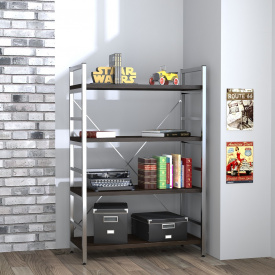 Відкритий низький стелаж Loft-design L-125-New дсп венге
