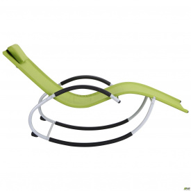 Шезлонг-гойдалка AMF Rise зелений алюм для саду