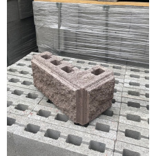 Блок рваный для забора угловой 390х190х90