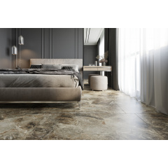 Плитка Golden Tile Vesuvio коричневая 4F7900 1200x600x10 мм Ромны