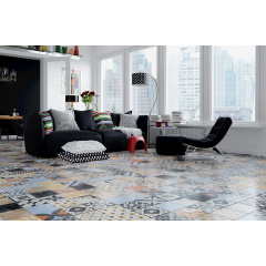 Керамическая плитка Golden Tile Ethno №14 Микс 186x186x11 мм (Н81440) Новая Прага